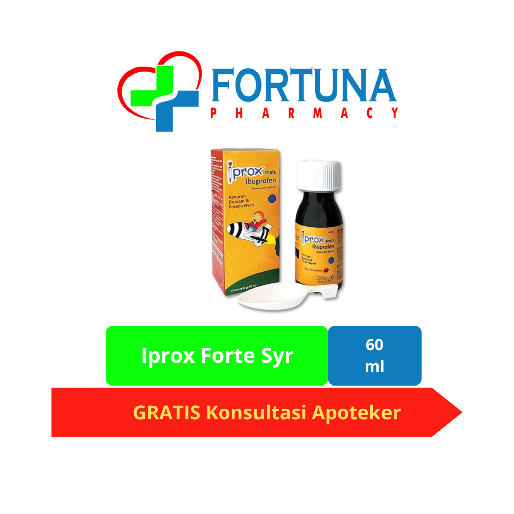 Iprox Forte Sirup Ibuprofen Penurun Panas Anak