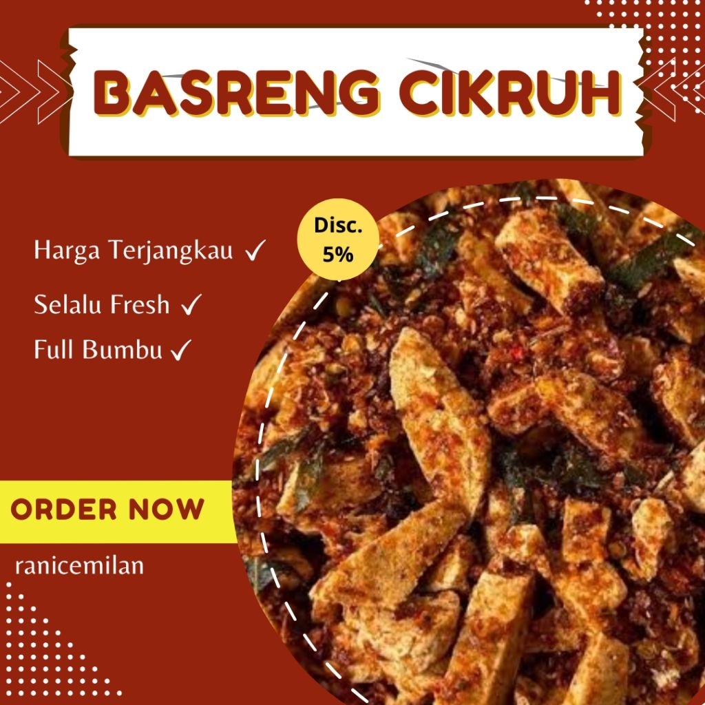 

basreng pedas daun jeruk cemilan snack viral murah