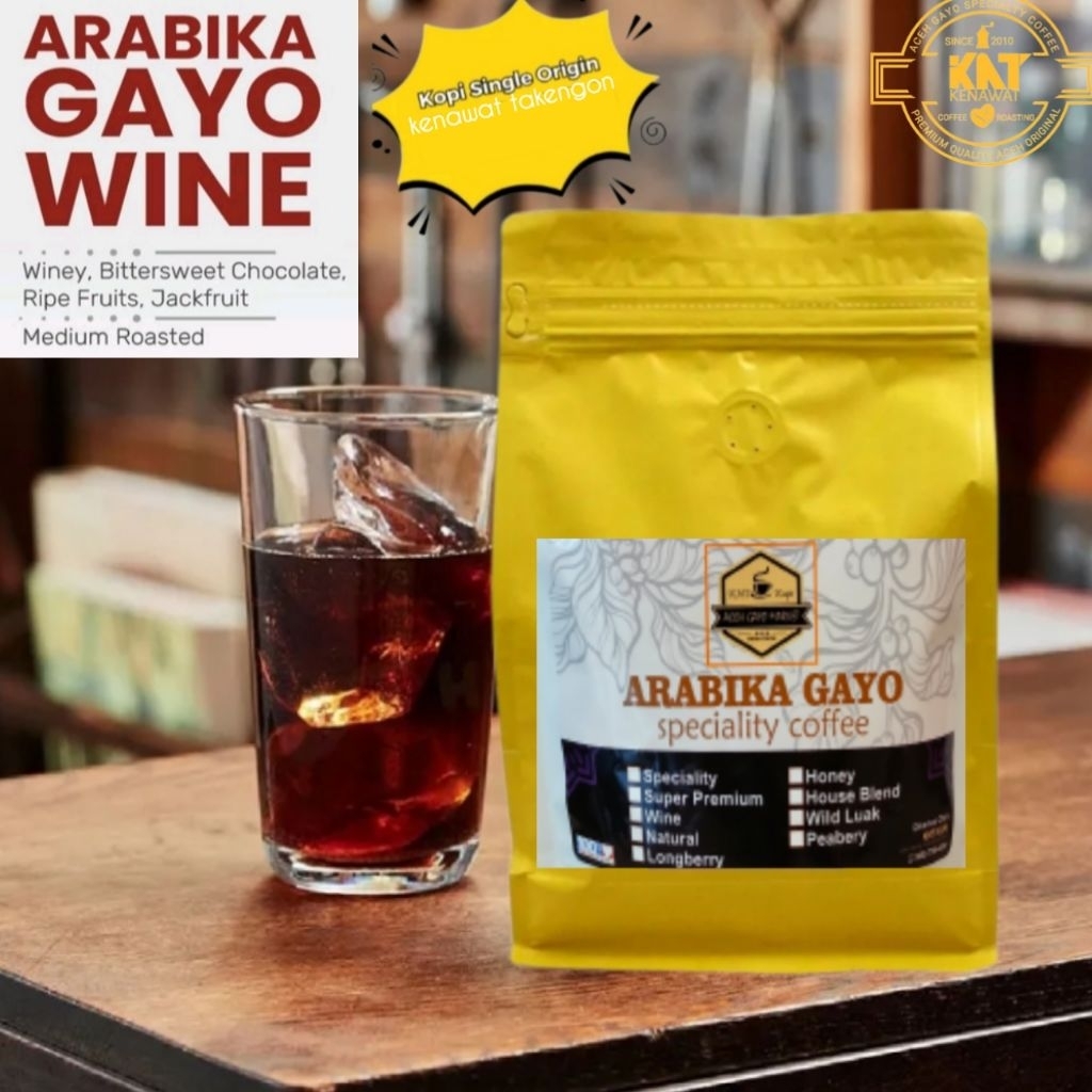 

KOPI ARABICA GAYO WINE 1kg BUBUK KOPI ACEH ARABIKA 100% ASLI ORIGINAL.