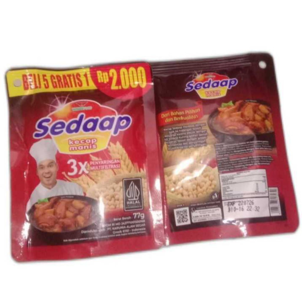 

Sedaap Kecap Manis 77gr, Indofood Kecap Manis 77gr