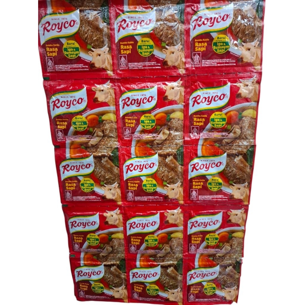 

Promo 4Renceng = 48pcs Royco penyedap masakan ibu didapur