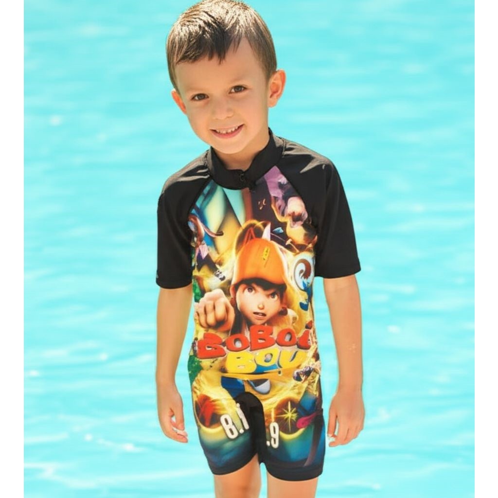baju renang anak laki laki dan perempuan karakter usia 2-10 tahun