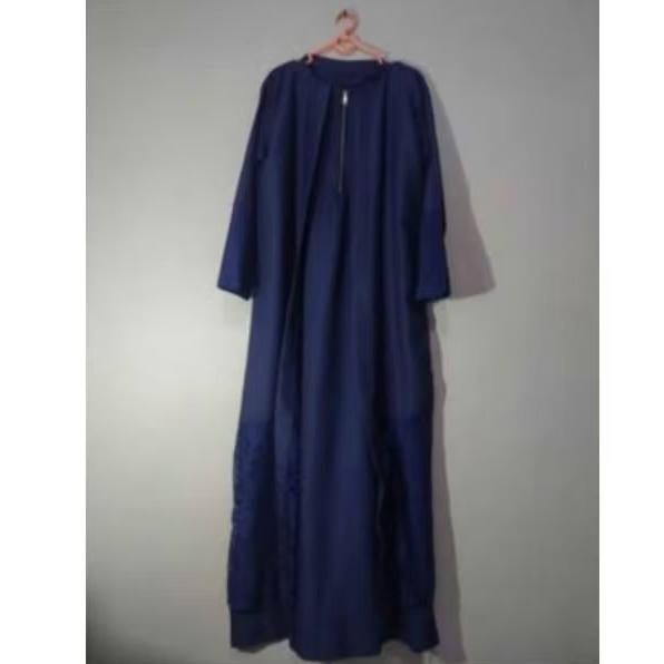 Abaya brokat navy