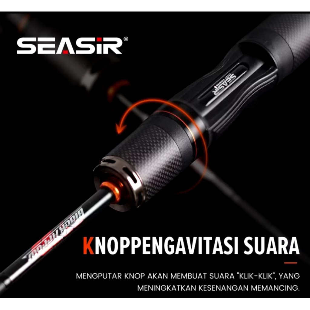 Seasir black Arrow joran pancing panjang 150cm Guid ring puji O