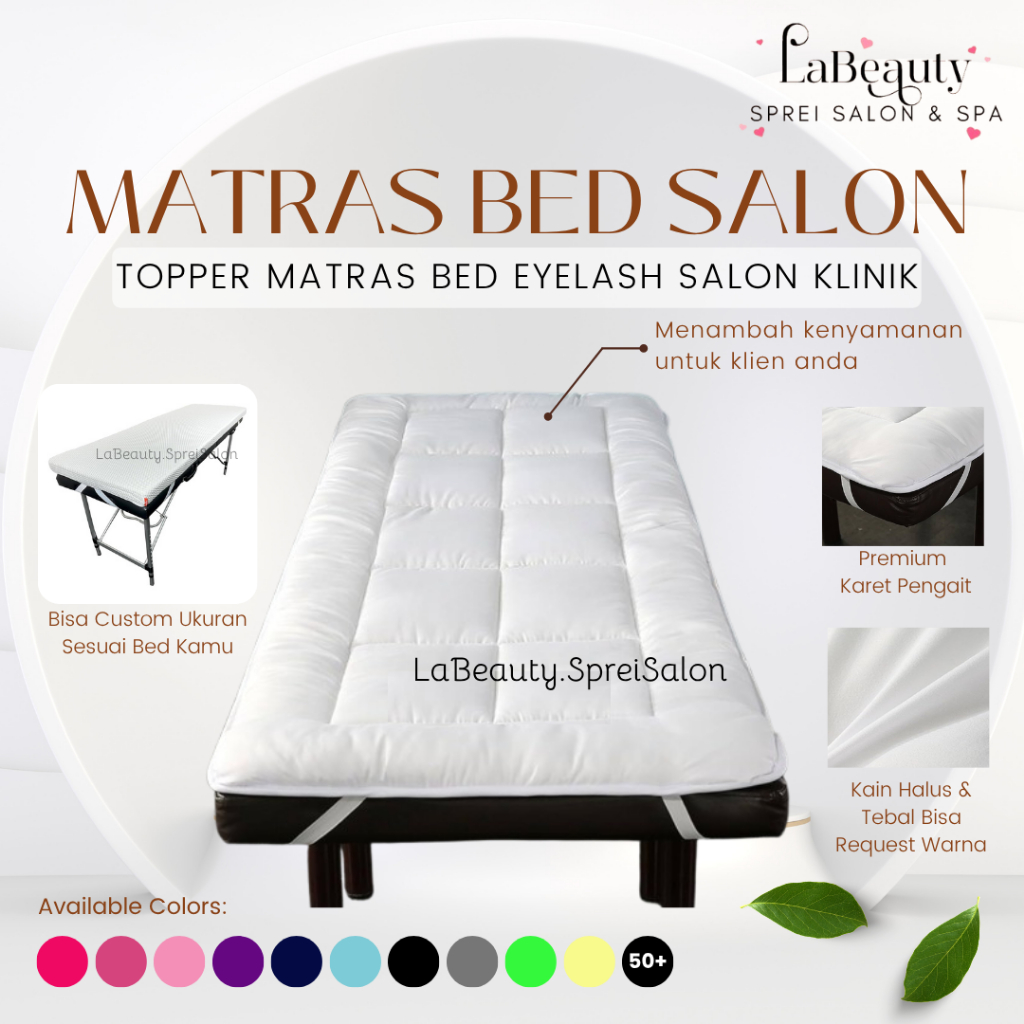 LABEAUTY Matras Topper Bed Eyelash Klinik Salon Topper Bed Salon Topper Bed Pijat