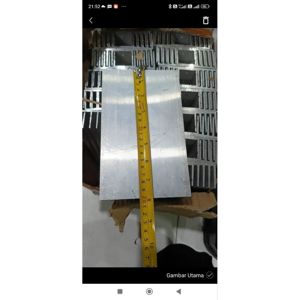 HETSING/PENDINGIN POWER AMPLIFIER AUDIO FULL SIRIP PANJANG 20CM TEBAL 4MM