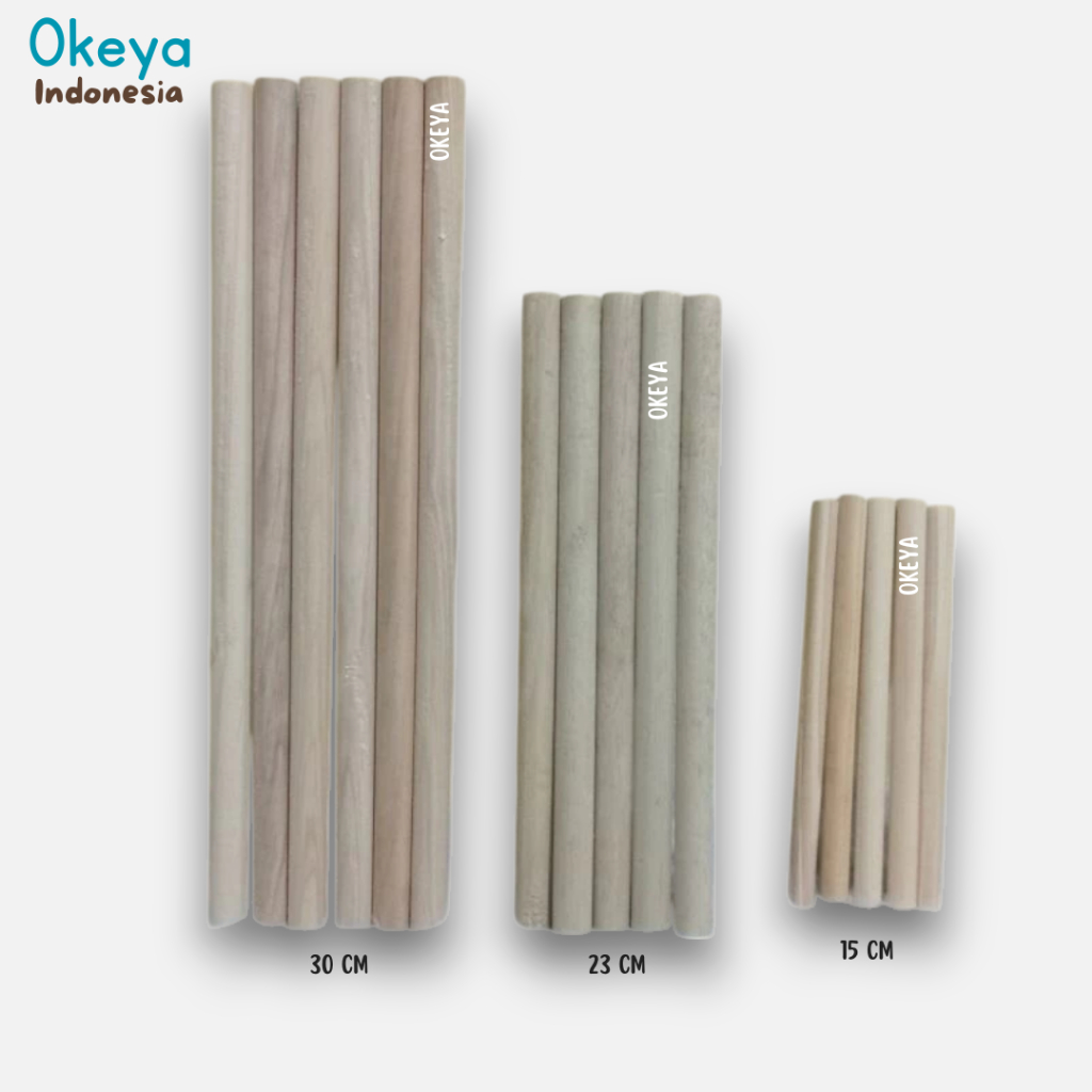 OKEYA Kayu Dowel Macrame | Kayu Bulat Macrame | Kayu craft