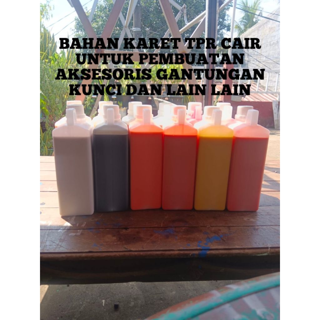 

Bahan karet TPR cair, PVC rubber siap pakai,1 kg