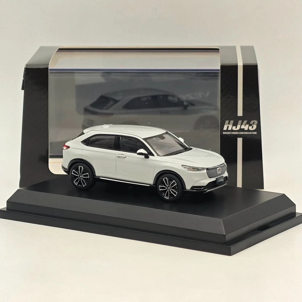 Preorder Diecast Honda HRV VEZEL e:HEV Z Premium Sunlight White Pearl HJ432002SW 1:43 by Hobby Japan