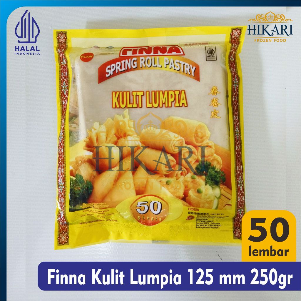 

Finna Spring Roll Pastry Kulit Lumpia 125 x 125 mm 50 lembar - 250gr