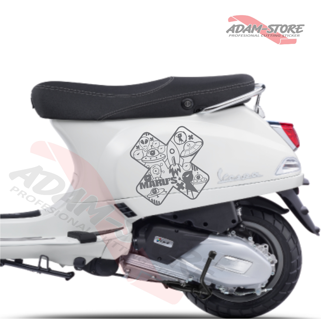 VLX3 Sticker Vespa Lx / Stiker Marus / Sticker Motor Vespa Lx / Striping Vespa Lx