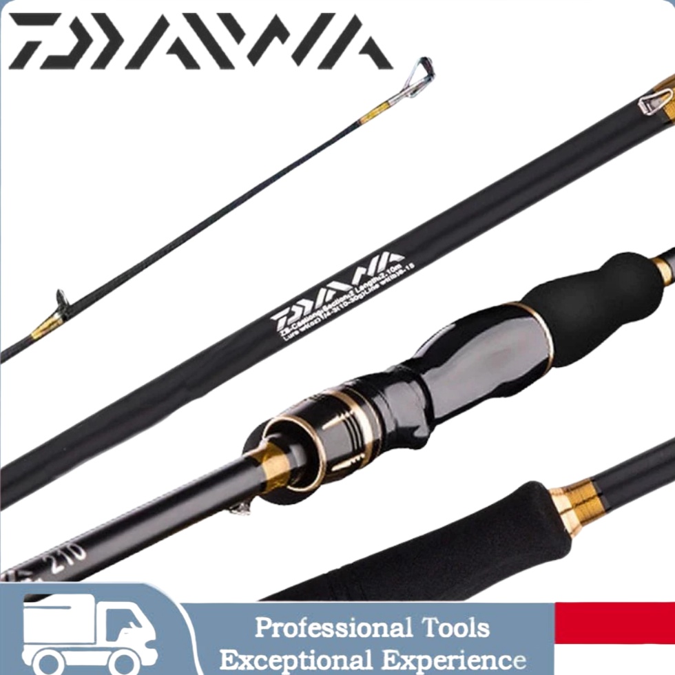 Sale DAIWA Carbon Spinning Rod Casting Rod Ultralight Fishing Rod Combo SET Joran Pancing BaitCastin