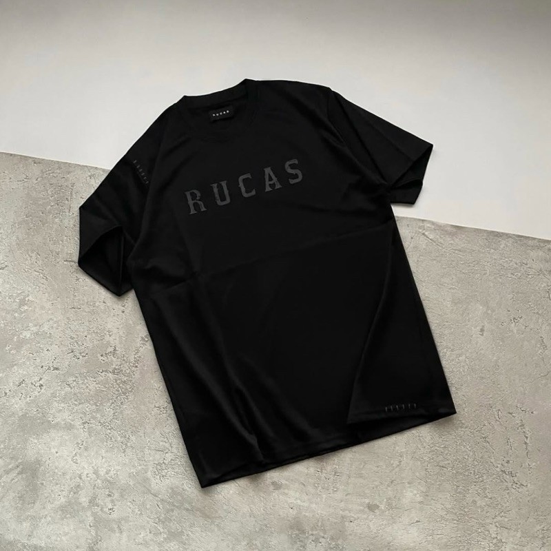 Rucas “The Initial” Hand Stitch Black On Black Tee 100% Original - Initial