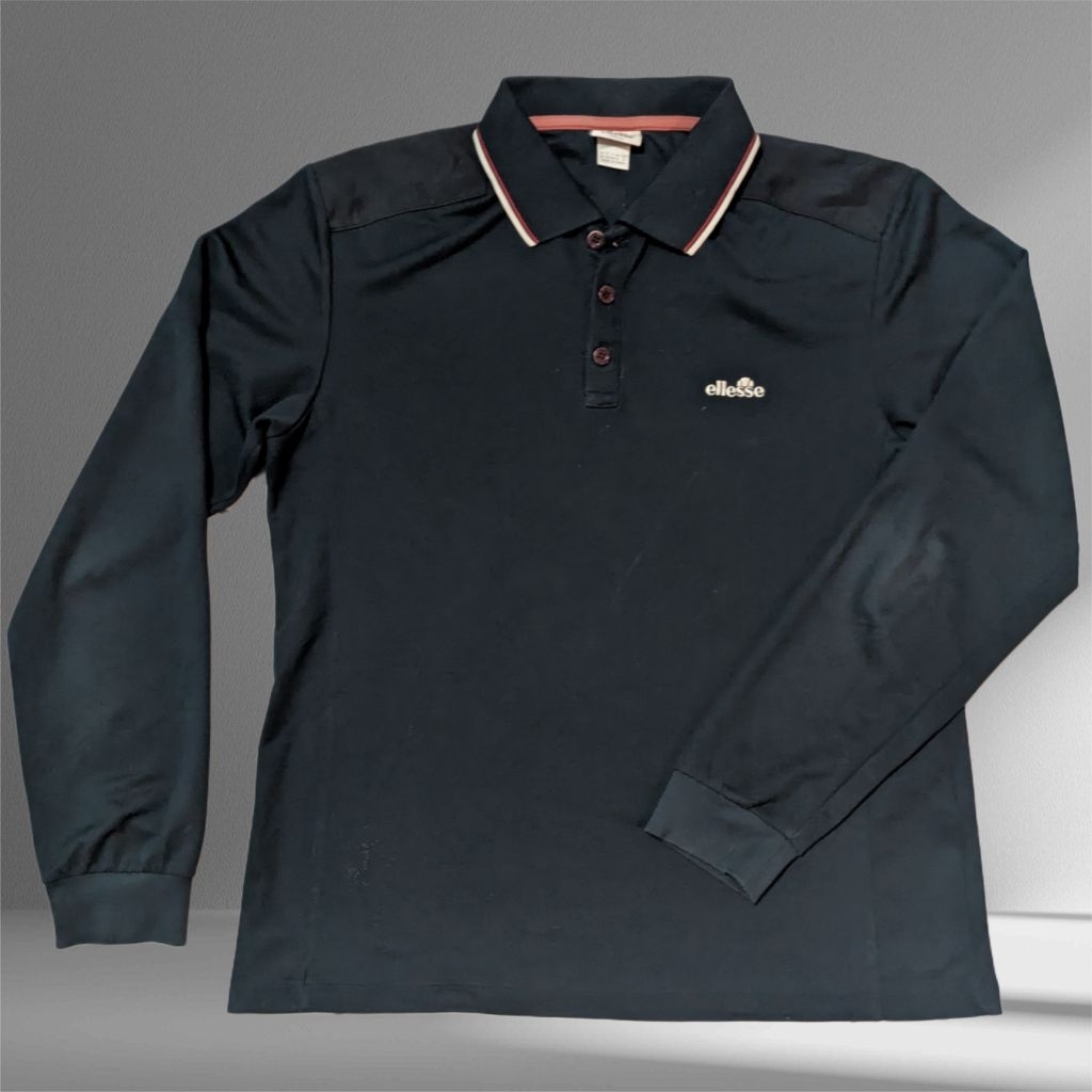 Kaos Polo Rugby Long Sleeve Ellesse Original Second Preloved
