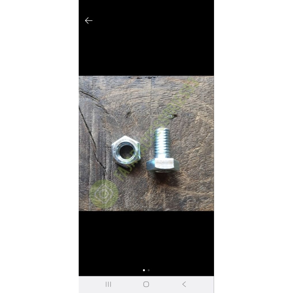Baut Mur Siku Lubang 8x15