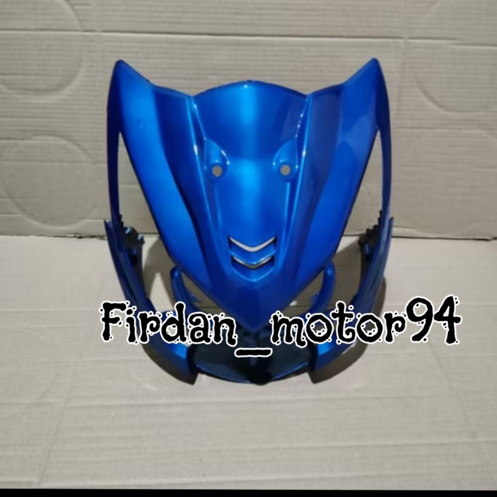 Tameng lampu depan beat fi lama 2013-2014 biru polos