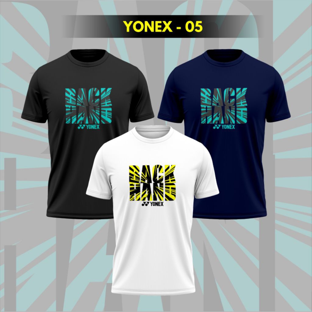 Kaos yonex BACKHAND Baju yonex bulutangkis