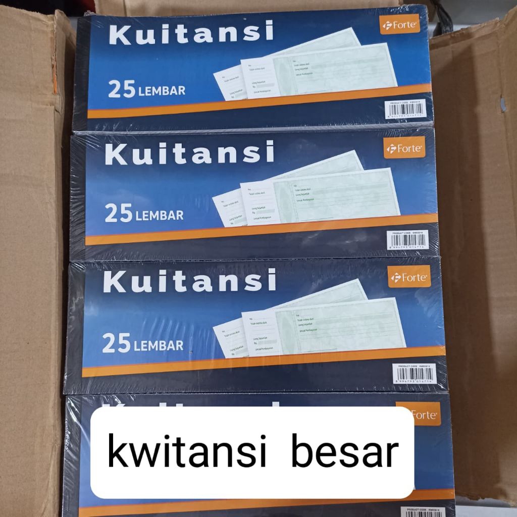 

Kwitansi FORTE Ukuran Besar