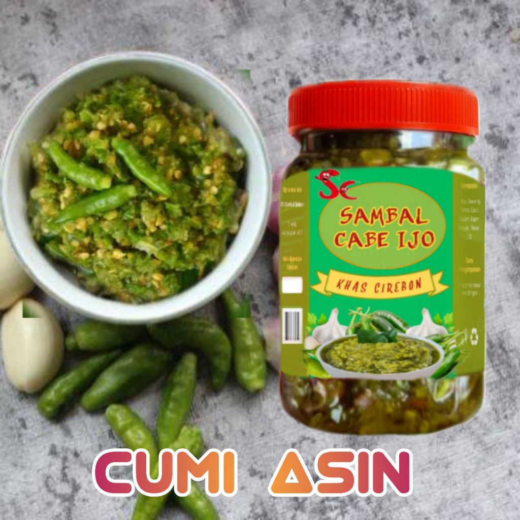 

SAMBAL CUMI ASIN CABE IJO yang dibuat dari cabai hijau pilihan, bawang, dan bumbu rempah tradisional. Diolah secara homemade, tanpa bahan pengawet, sehingga rasa alami dan segarnya tetap terjaga.