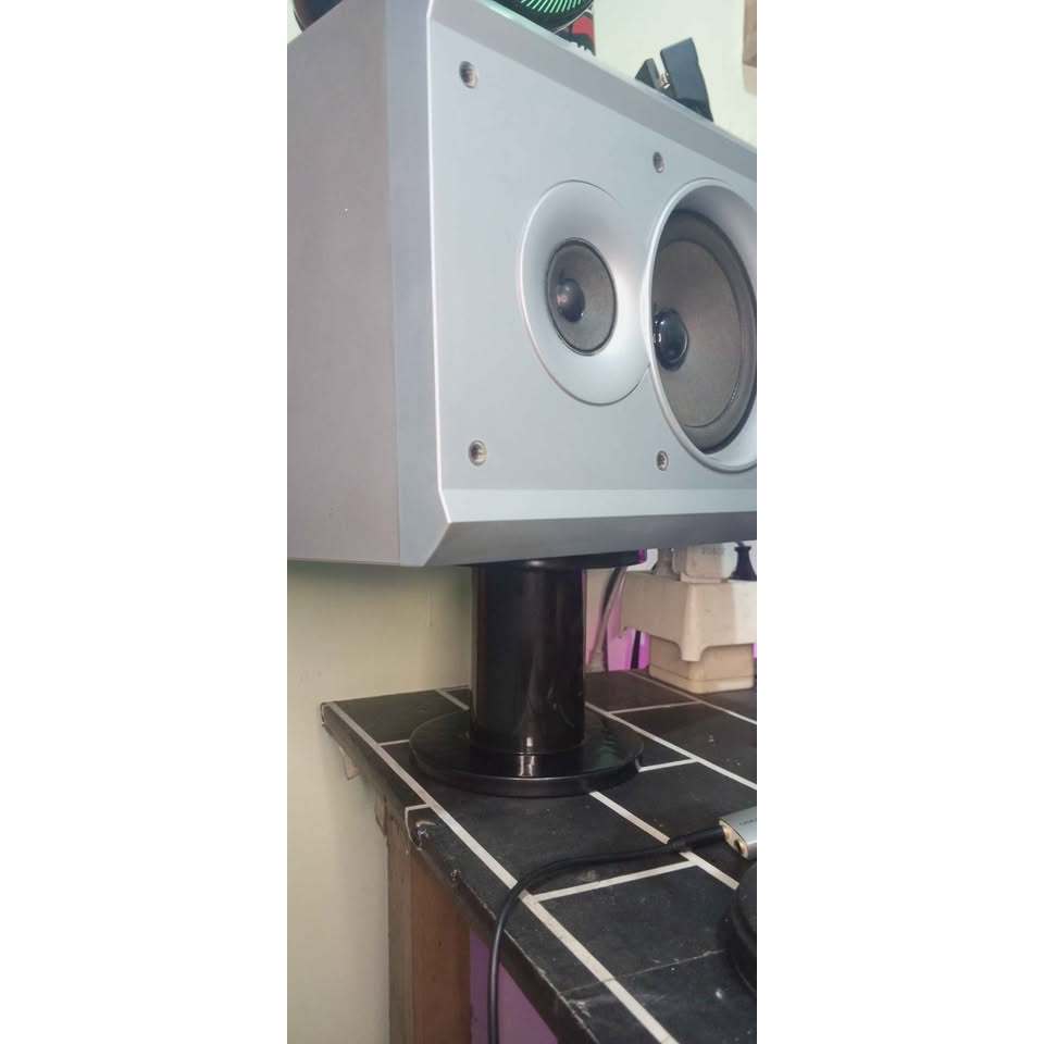 Stand speaker meja bahan plastik /pcs