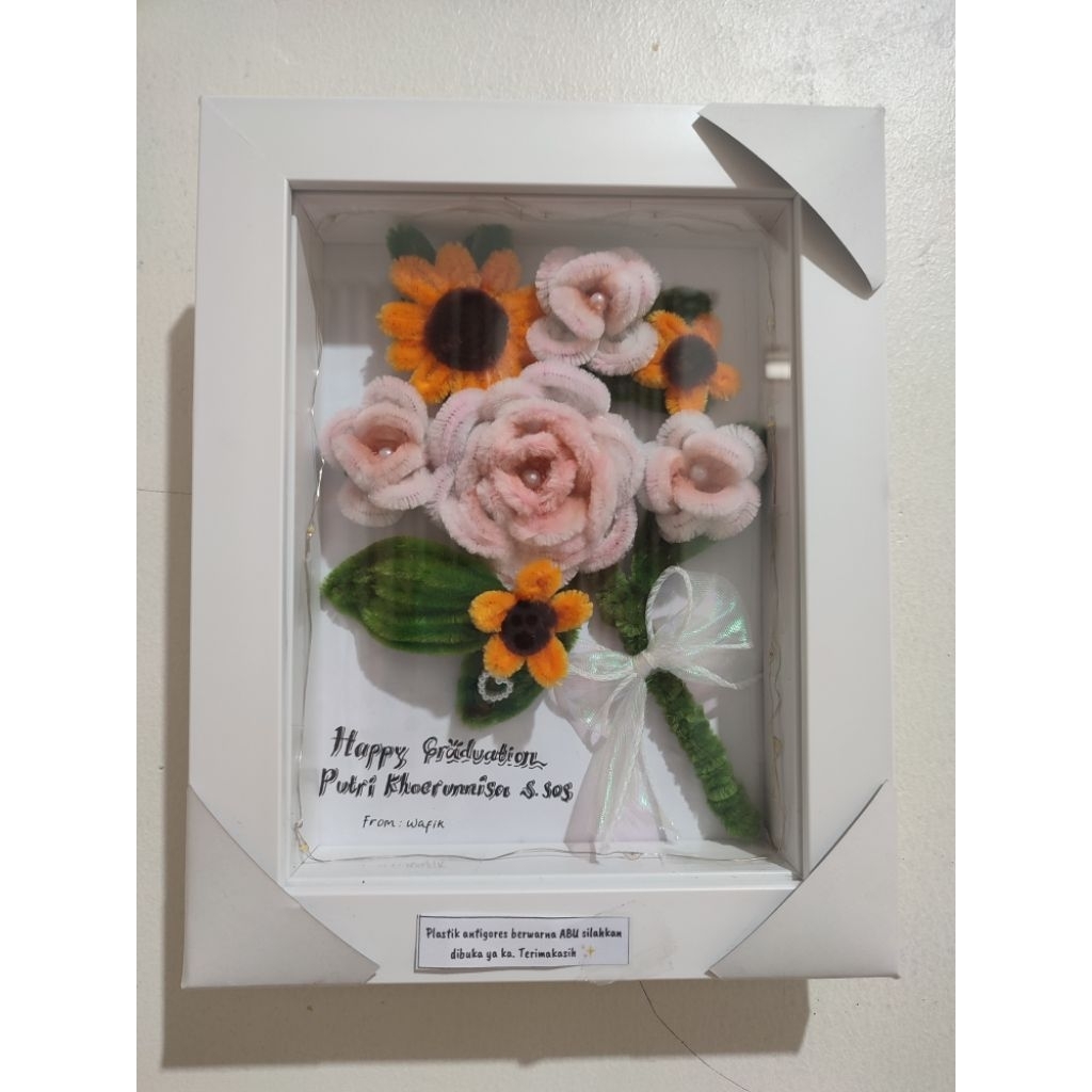 BINGKAI FRAME 3D KAWAT BULU,BEBAS CUSTOM,