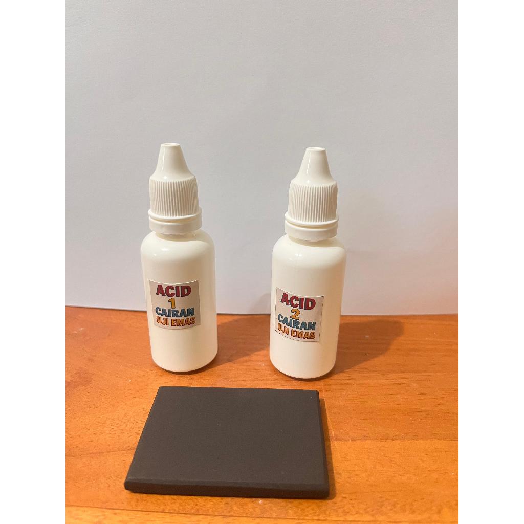 TOKO KANCIL STAR - Set Air Uji Emas Perak dan Batu Uji Berkualitas