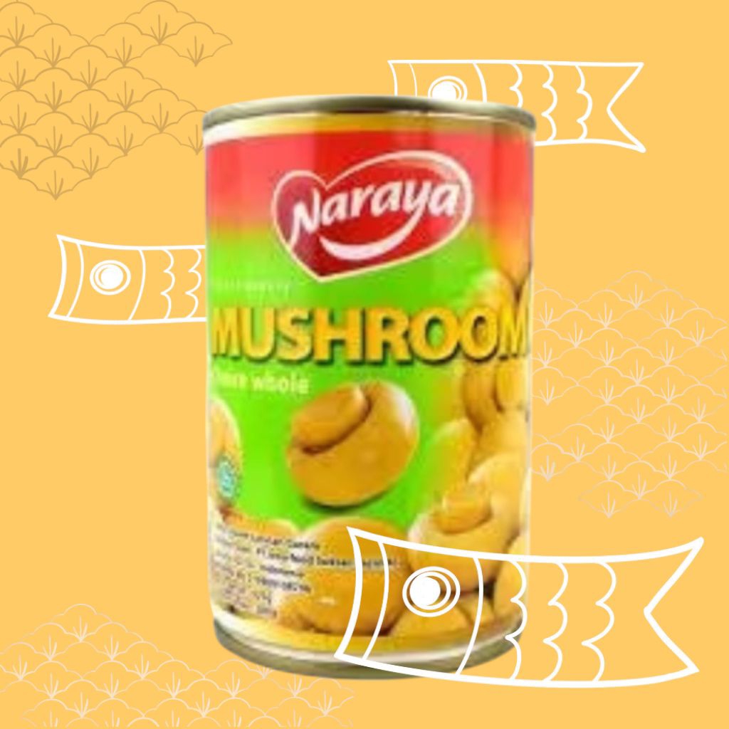 

Naraya Mushroom UK 425gr Halal kemasan kaleng