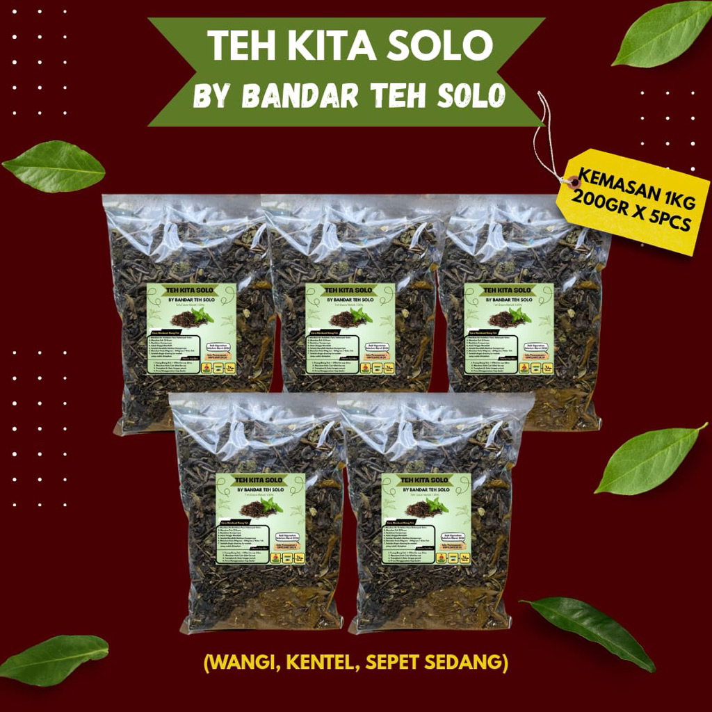 

TEH KITA SOLO WANGI KENTEL SEPET SEDANG KEMASAN 1KG