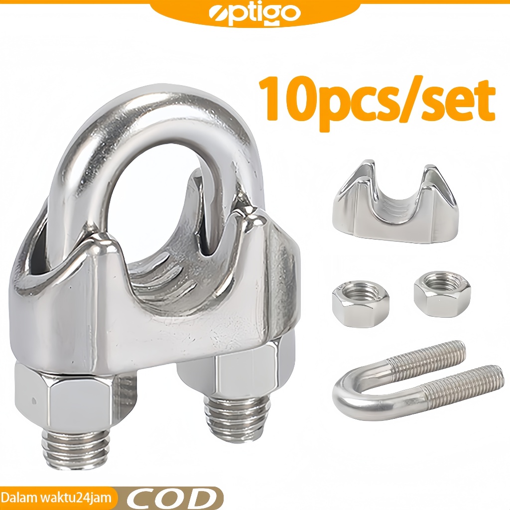 10pcs Klem Sling / Klem Seling / Kuku Macan M4 /2-3mmKlem Seling