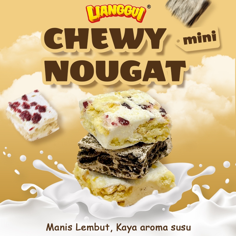 [ Lianggui] NOUGAT CHOCOLATE I NOUGAT CRANBERRY NOUGAT MANGO CAKE VIRAL CAKE NOUGAT ANEKA RASA