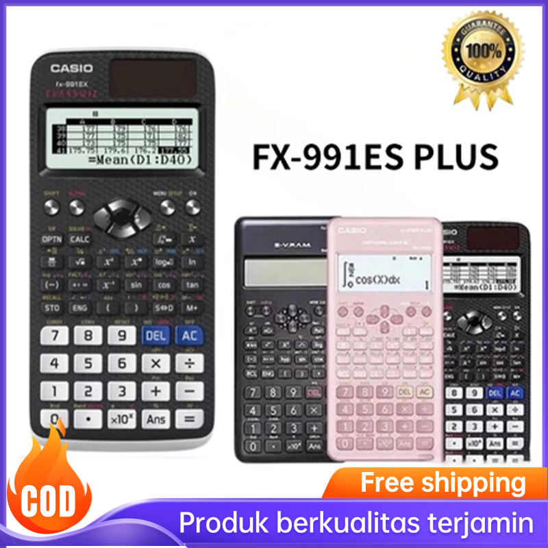 

Kalkulator ilmiah FX-991EX/991ES-Plus Calculator Scientific Casio Kalkulator Casio Scientific 417 Fungsi/Dua Sumber Tenaga Baterai Dan Tenaga Matahari/40 Konsta