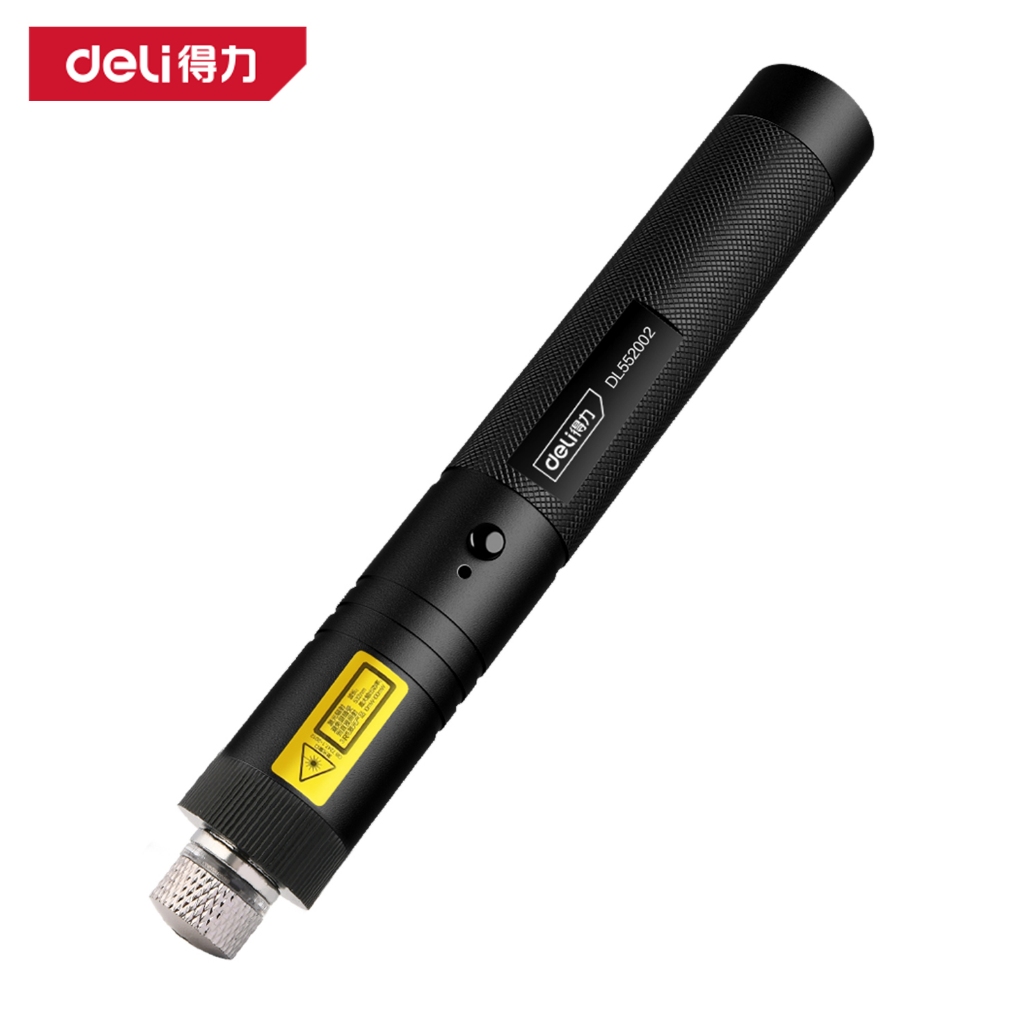 Deli Laser Pen/ Senter Laser Hitam Ukuran 3B Lampu Terang DL55200X