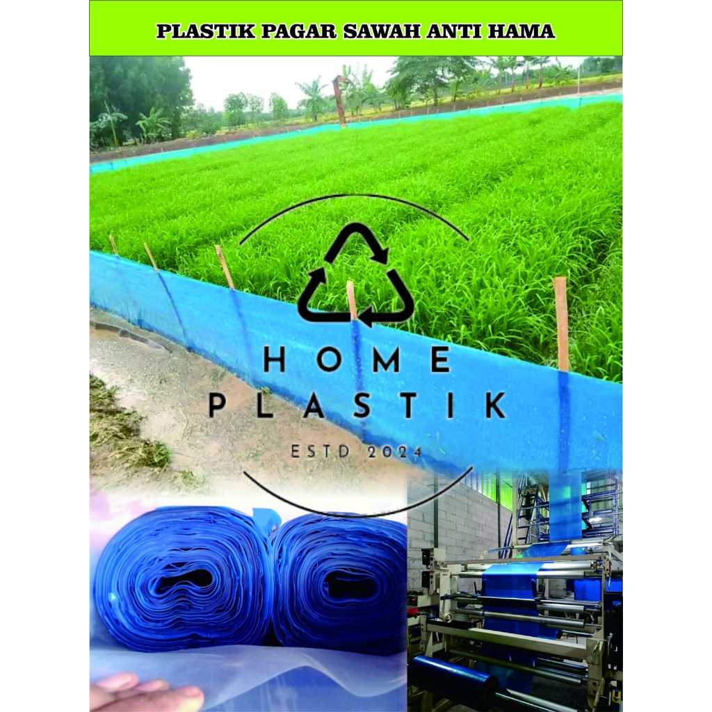 PLASTIK FIBER PAGAR SAWAH PANJANG +/- 90 METER LEBAR 80 CM | PLASTIK PINIAN | PLASTIK