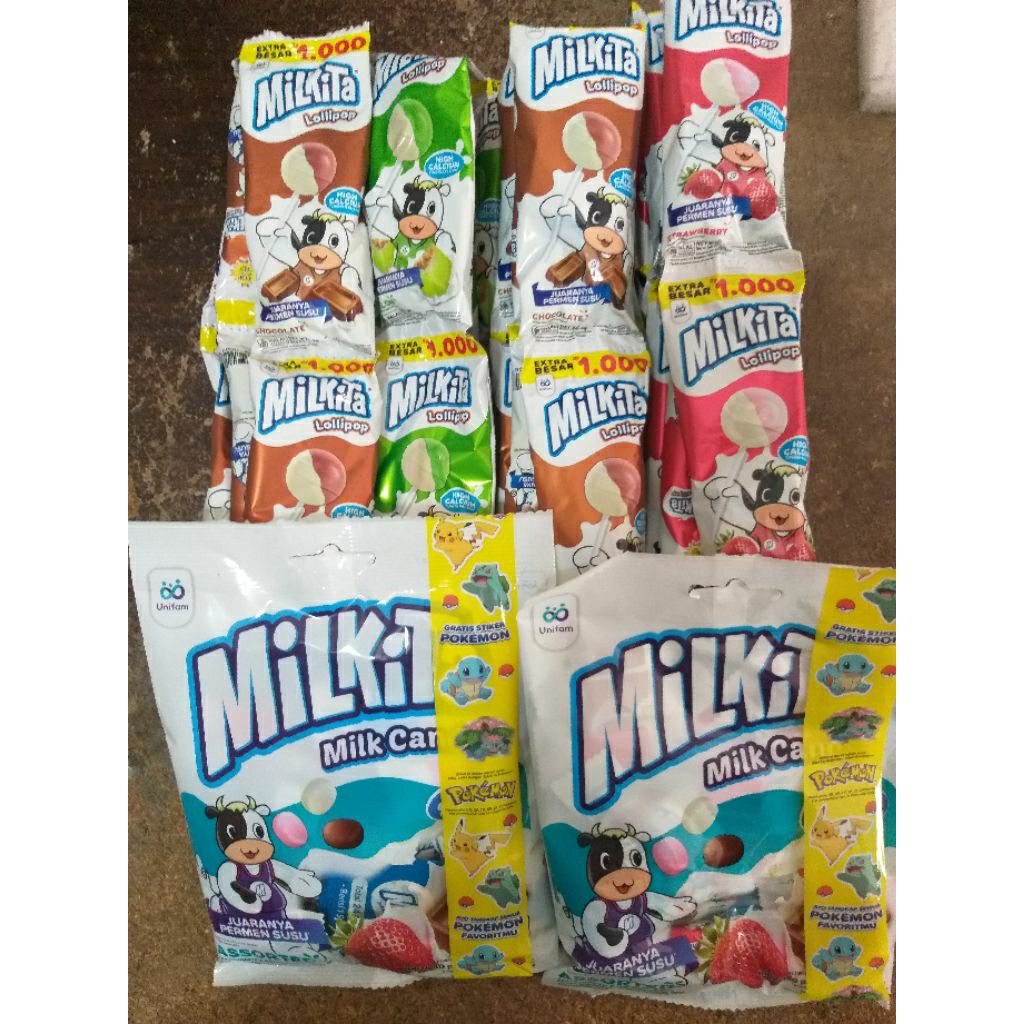 

permen milkita candy bag 40pcs x 2,8gr/ milkita lolly