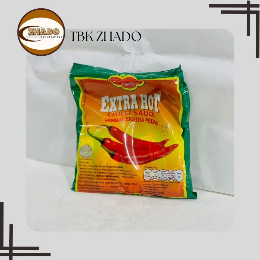 

DELMONTE EXTRA HOT SACHET 8 GR SAUS SAMBAL EXTRA PEDAS