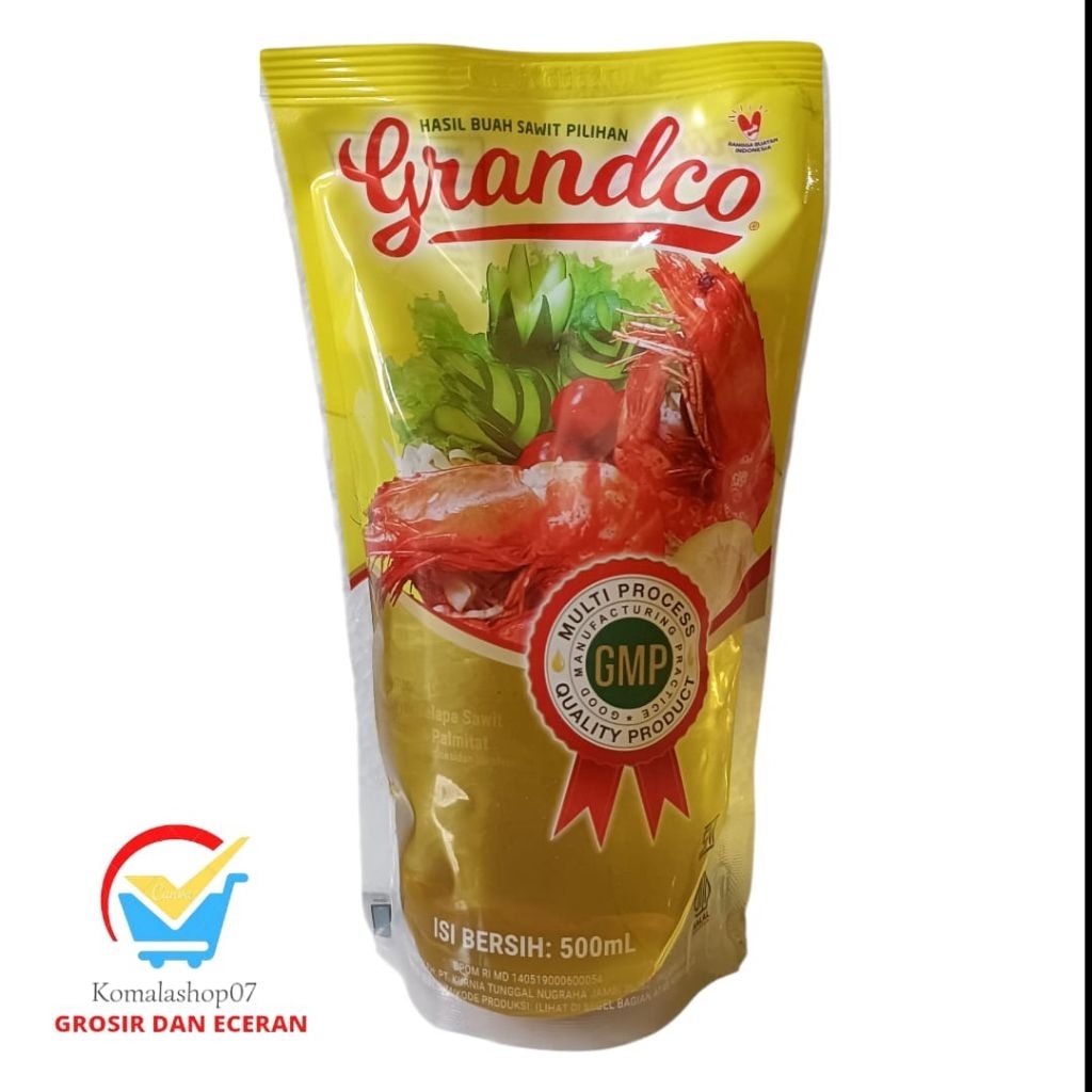 

MINYAK GORENG SAWIT GRANDCO JERNIH MULTIVITAMIN DAN MINERAL 500ML