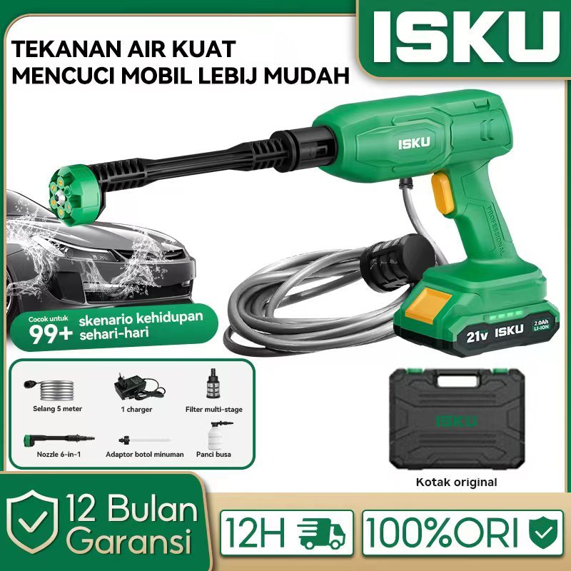ISKU Jet Cleaner Tekanan Tinggi Alat Cuci Motor Mobil AC Steam Mesin Cuci Steam Mini Portable Murah