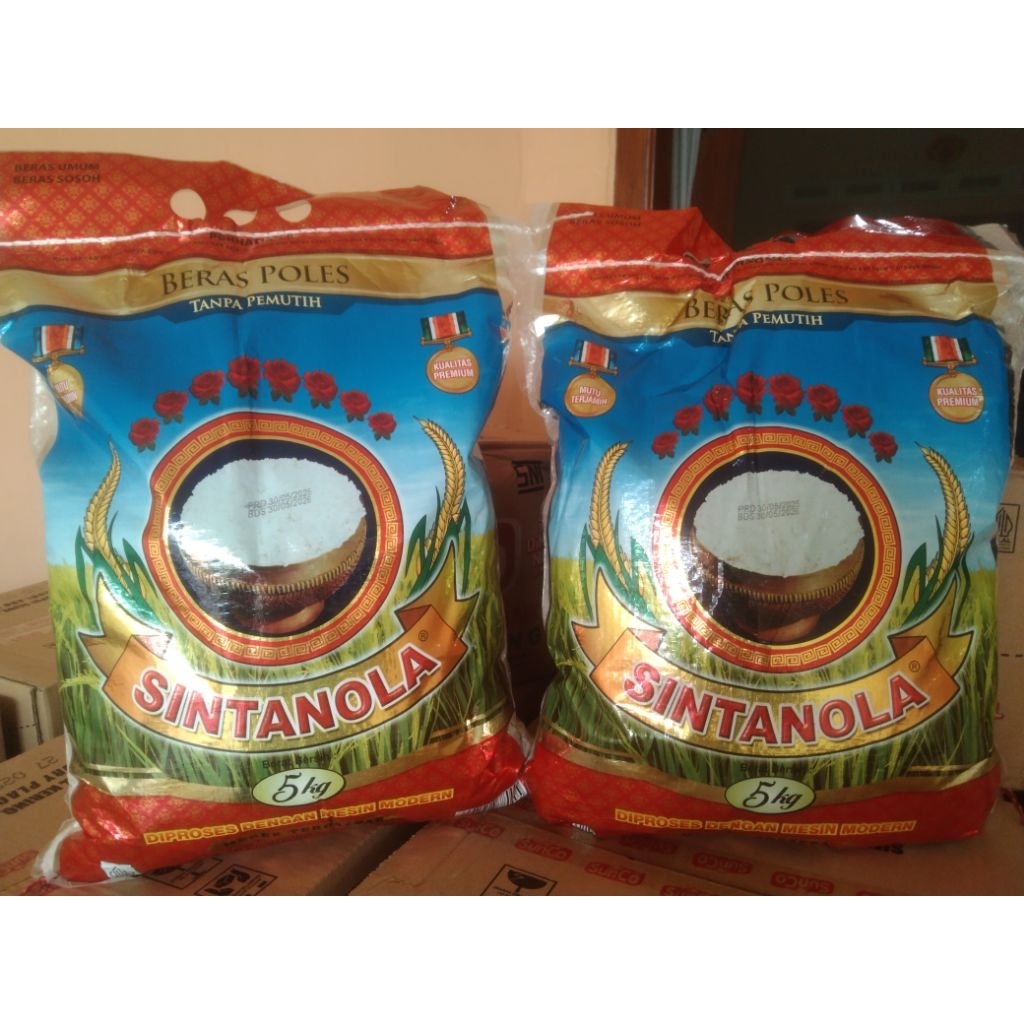 

Beras Promo Sintanola 5 kg bersih utuh pulen