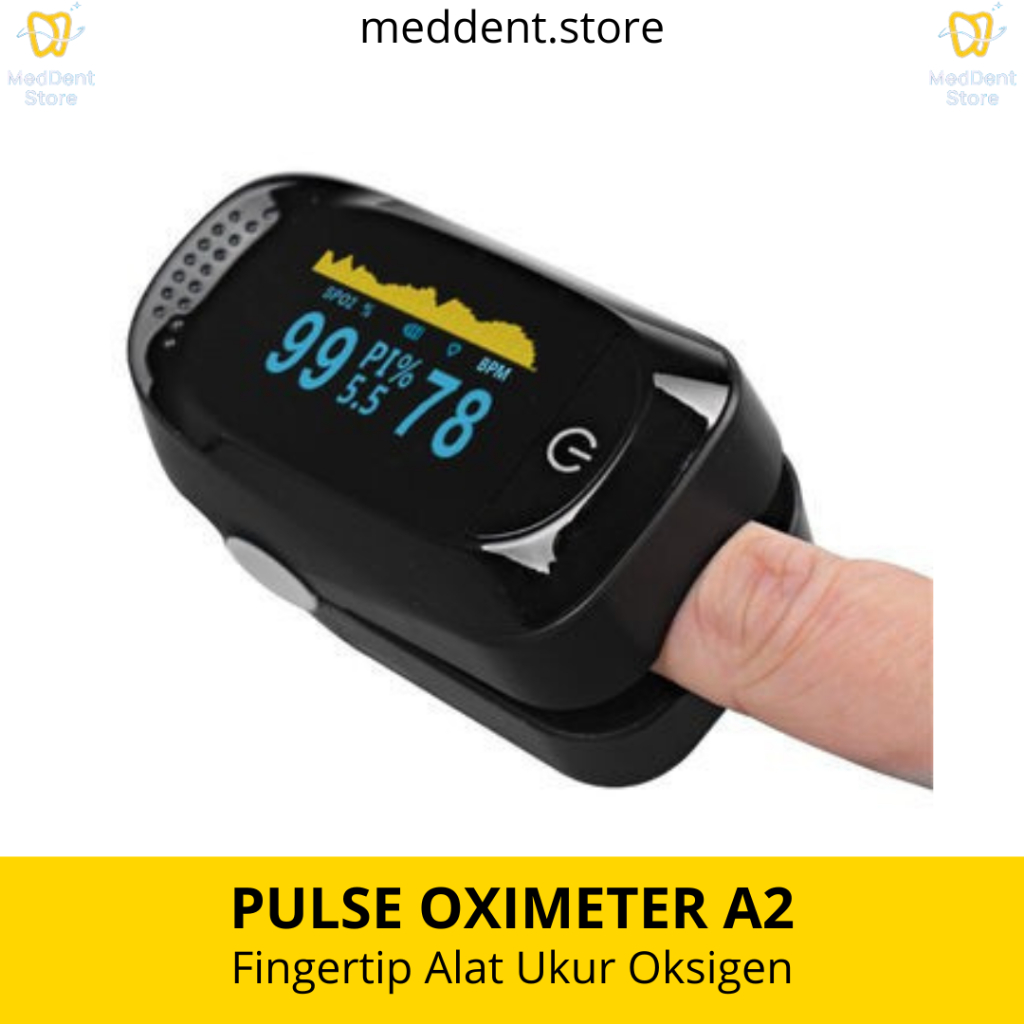 Pulse Oximeter Fingertip Alat Ukur Saturasi Oksigen - A2