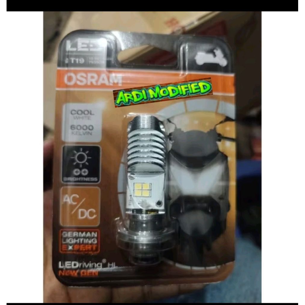 bohlam lampu depan led ac dc motor bebek matic putih super paling terang