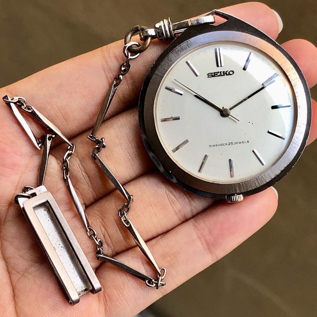 Seiko Seikosha Goldfeather Diashock 25Jewels Pocket Watch