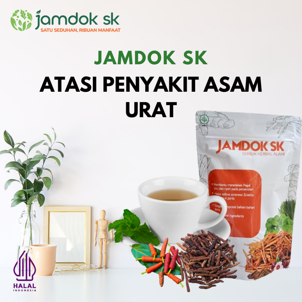 

JAMDOK SK – Obat Asam Urat Terlaris Shopee – Teh Herbal BPOM – Isi 20 Kantong