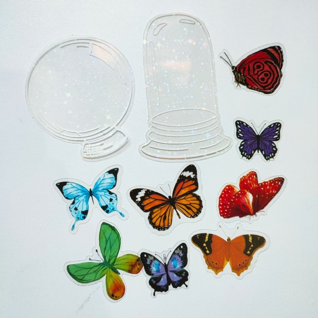 

STIKER WATERPROOF BOTTLE AND BUTTERFLY