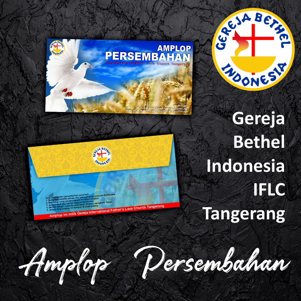 

Amplop Persembahan untuk GBI International Father's Love Church Tangerang
