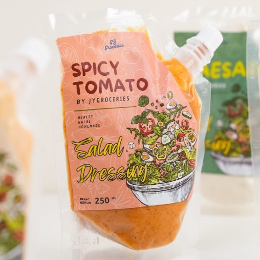 

Saos Saus Spicy Tomato Halal Sauce 250ml Salad Dressing JY Groceries