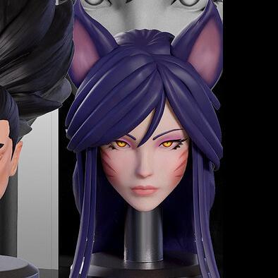 Headsculpt HS Head Ahri Nine Tailed Fox LEAGUE OF LEGENDS Muff Toys Notaman Shf NWToys Vtoys Romanke