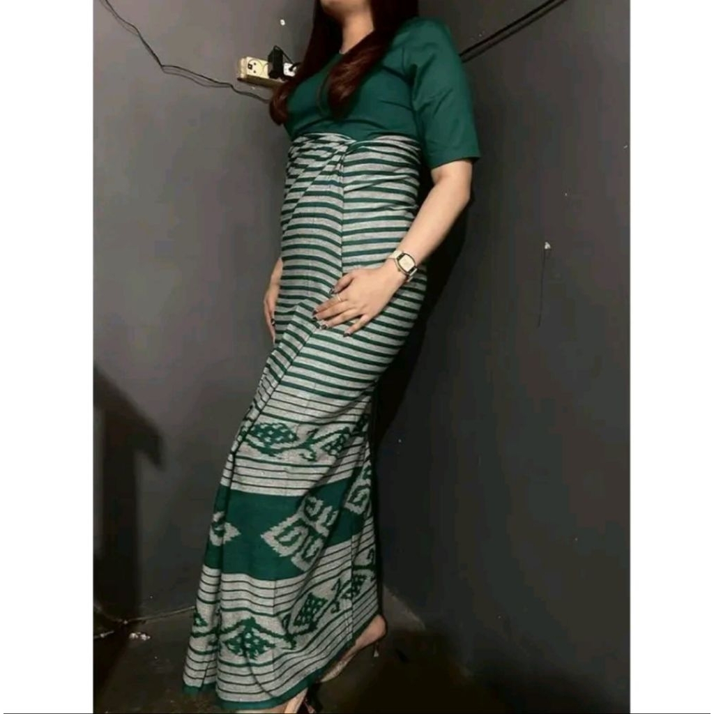 [Baju+Sarung+Tas Sepuk] - Setelan Adat Wanita Toraja Ntt Flores Tenun Asli Jepara