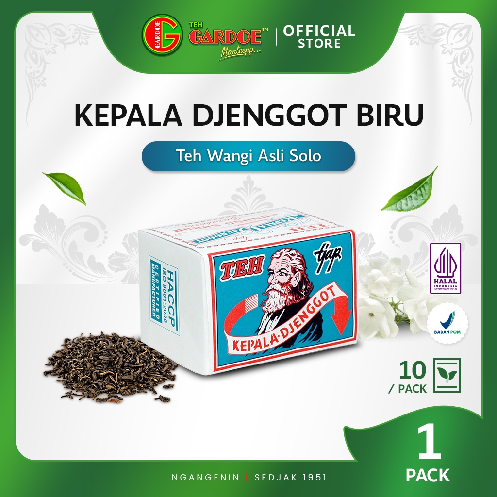 

Kepala Djenggot Biru 40 gr ( 1 Pack isi 10 Gecil ) - Teh Tubruk