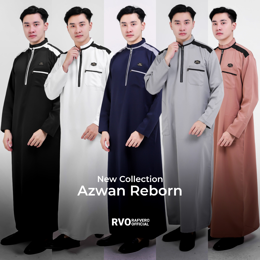 RAFVERO COLLECTION - Jubah Pria Azwan ORIGINAL RAFVERO Bahan TOYOBO PREMIUM - Jubah  Terbaru