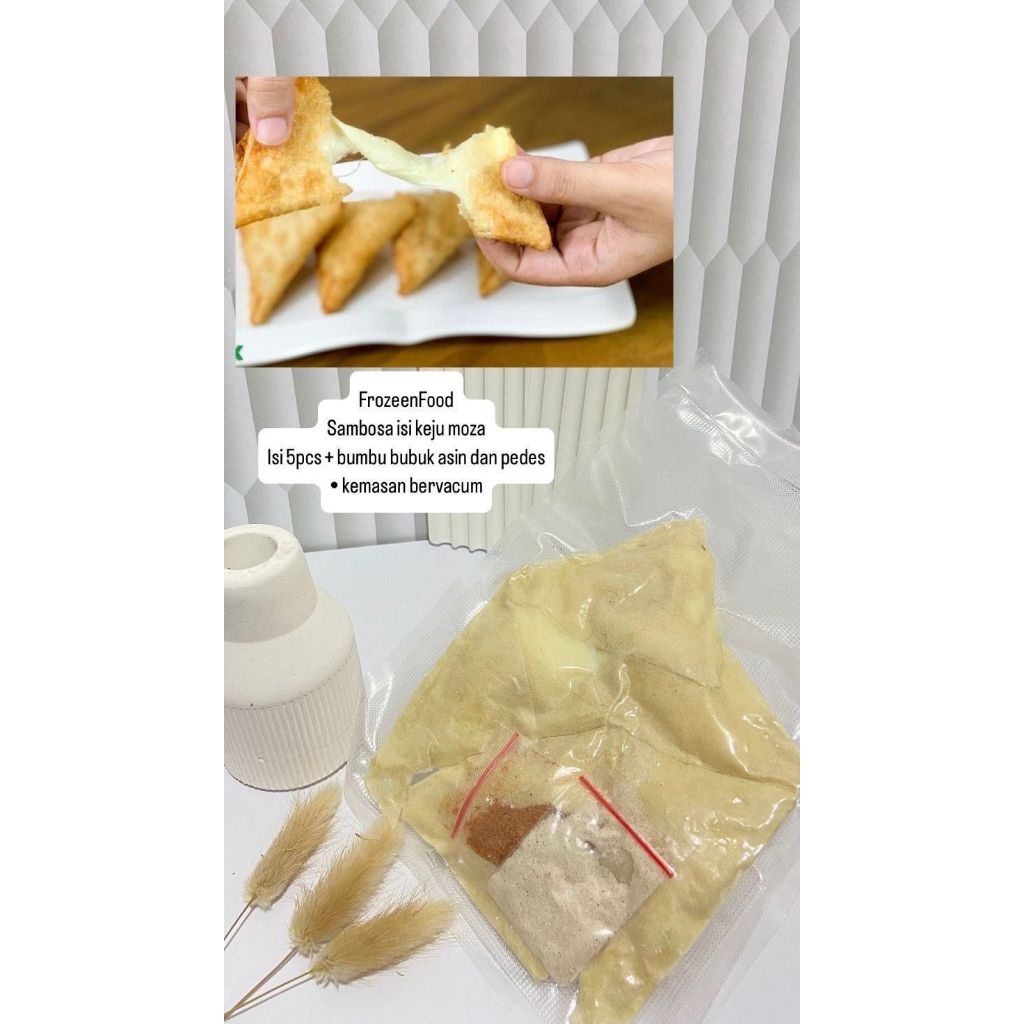 

Sambosa isi Keju Mozarella // Frozen food sambosa keju moza // Frozen food halal
